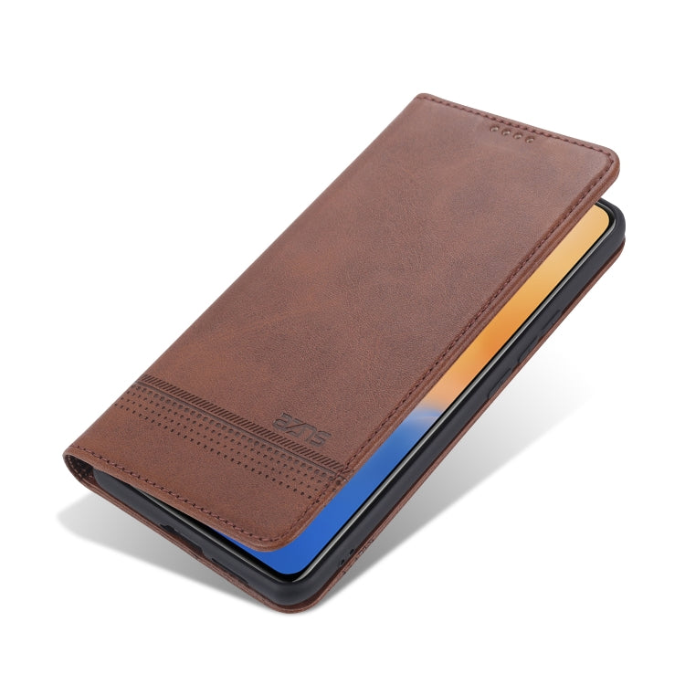 ZNS Magnetic Calf Texture Horizontal Flip Leather Case with Card Slots & Holder & Wallet, For vivo V20 Pro / S7, For Xiaomi Mi Note 10 Lite