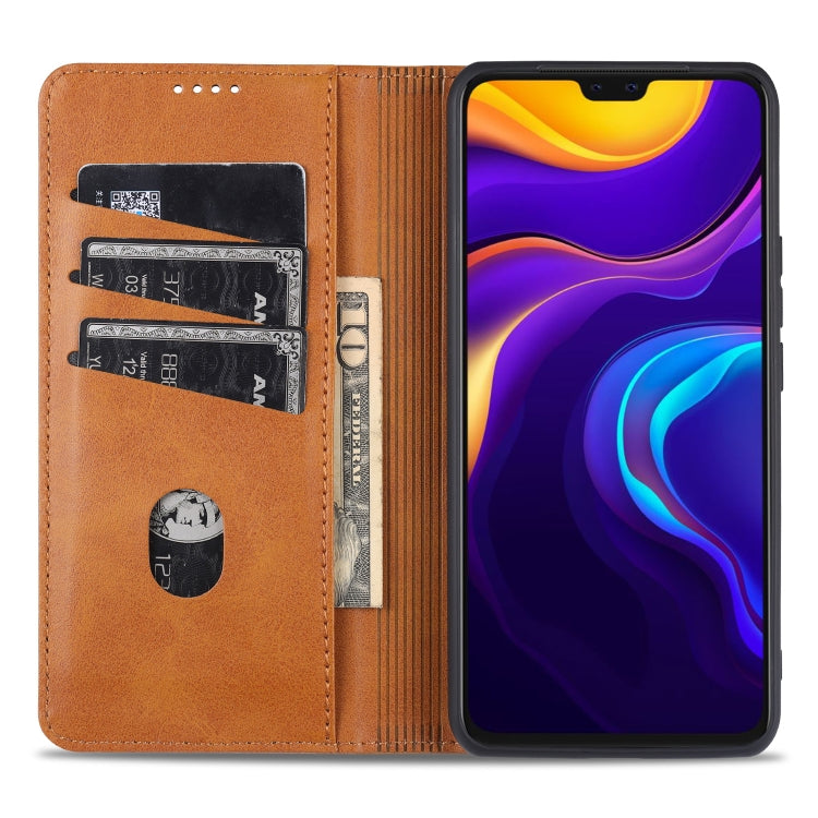 ZNS Magnetic Calf Texture Horizontal Flip Leather Case with Card Slots & Holder & Wallet, For vivo V20 Pro / S7, For Xiaomi Mi Note 10 Lite