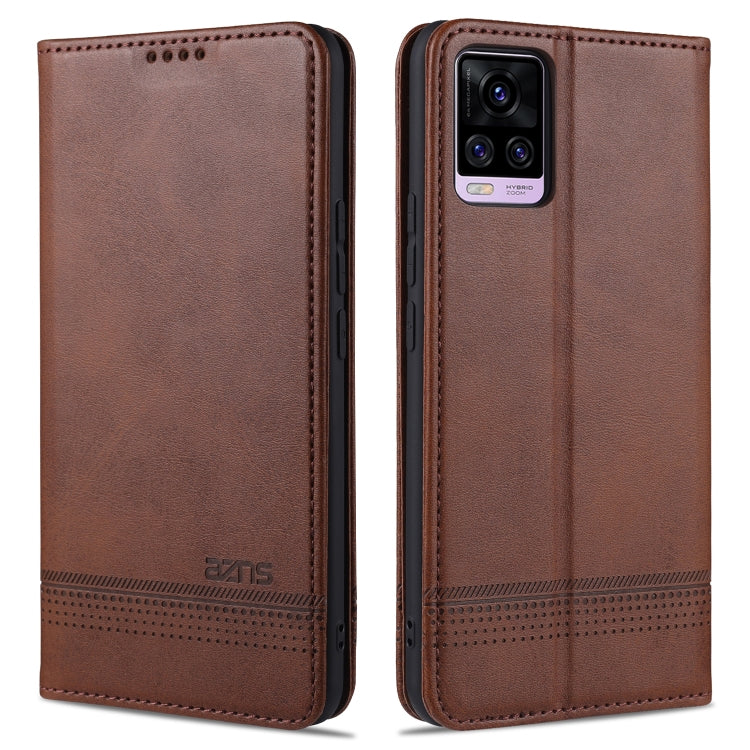 ZNS Magnetic Calf Texture Horizontal Flip Leather Case with Card Slots & Holder & Wallet, For vivo V20 Pro / S7, For Xiaomi Mi Note 10 Lite