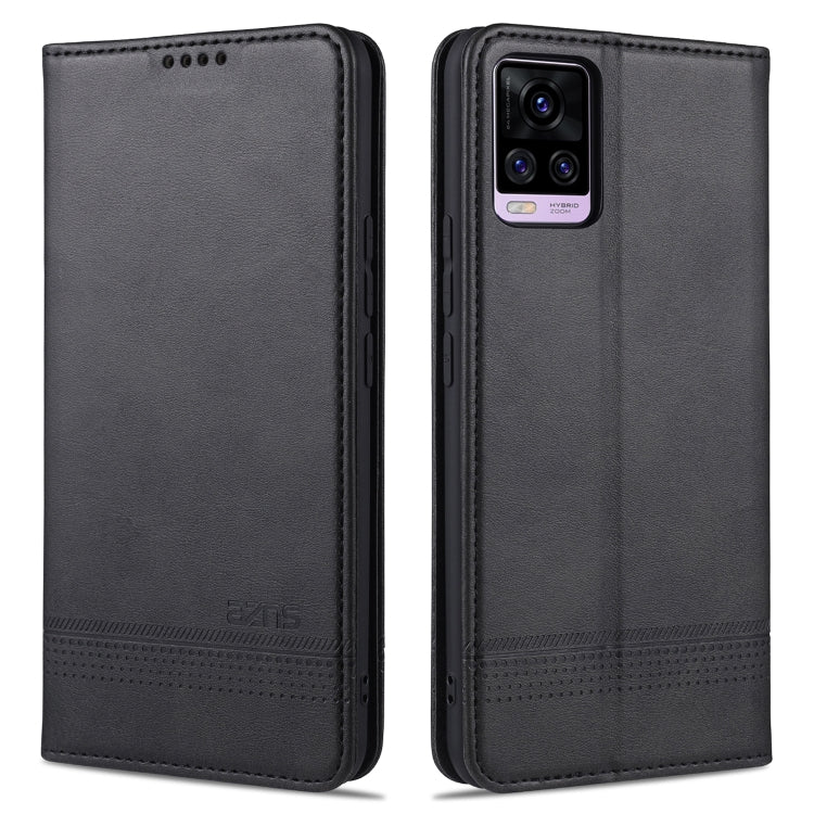 ZNS Magnetic Calf Texture Horizontal Flip Leather Case with Card Slots & Holder & Wallet, For vivo V20 Pro / S7, For Xiaomi Mi Note 10 Lite