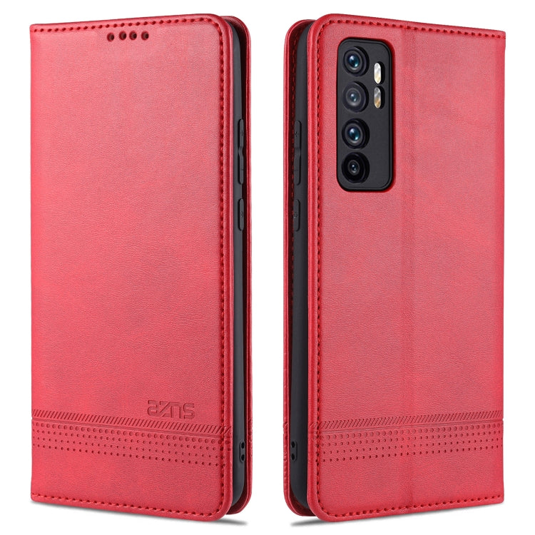 ZNS Magnetic Calf Texture Horizontal Flip Leather Case with Card Slots & Holder & Wallet, For vivo V20 Pro / S7, For Xiaomi Mi Note 10 Lite