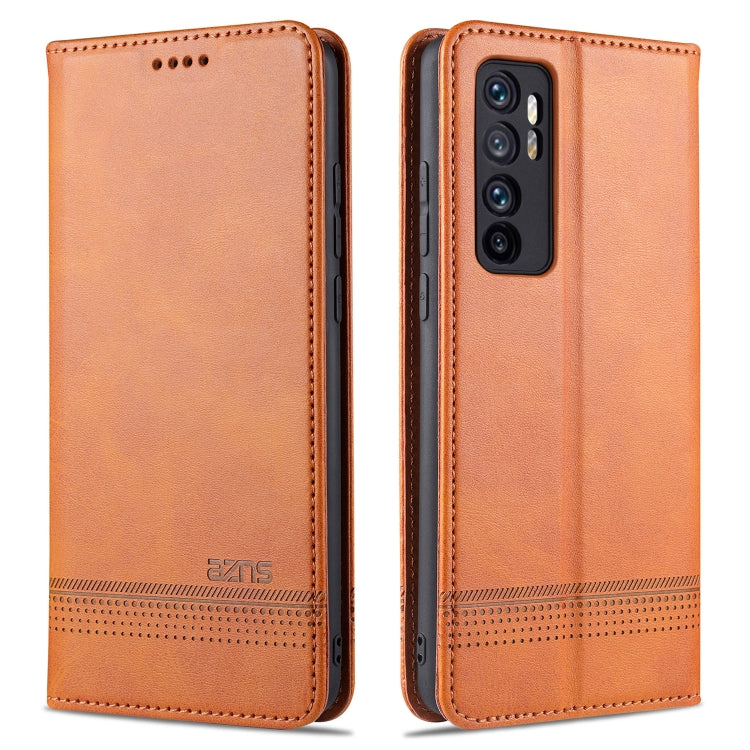 ZNS Magnetic Calf Texture Horizontal Flip Leather Case with Card Slots & Holder & Wallet, For vivo V20 Pro / S7, For Xiaomi Mi Note 10 Lite