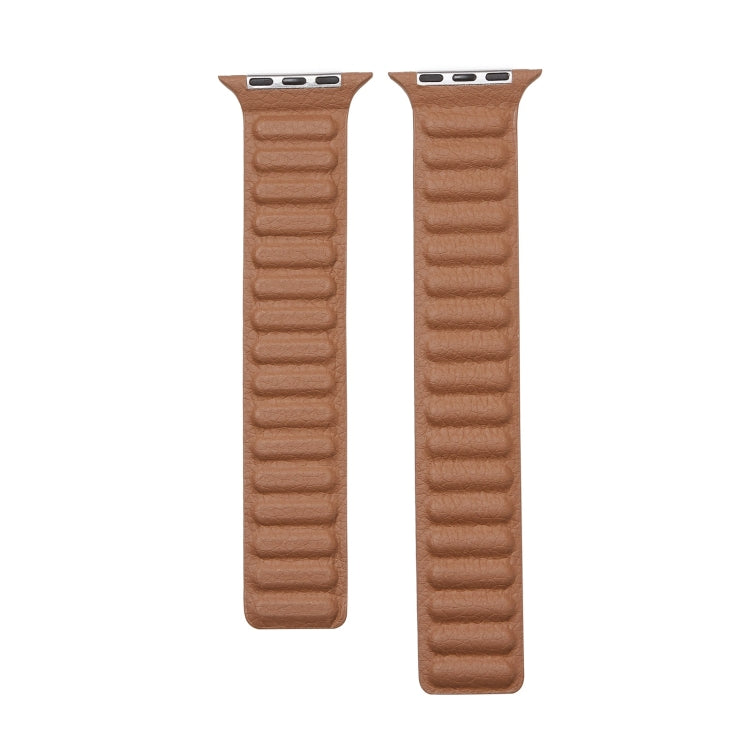 Loop Leather Watchband For Apple Watch Series 6 &amp; SE &amp; 5 &amp; 4 44mm / 3 &amp; 2 &amp; 1 42mm, For Apple Watch Series 7 45mm / 6 &amp; SE &amp; 5 &amp; 4 44mm / 3 &amp; 2 &amp; 1 42mm