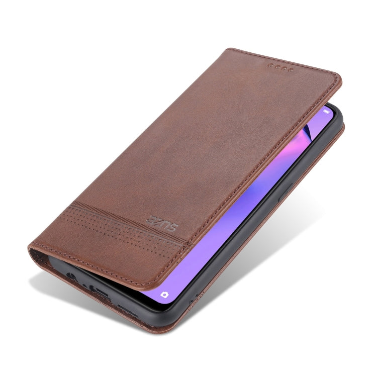 AZNS Magnetic Calf Texture Horizontal Flip Leather Case with Card Slots &amp; Holder &amp; Wallet