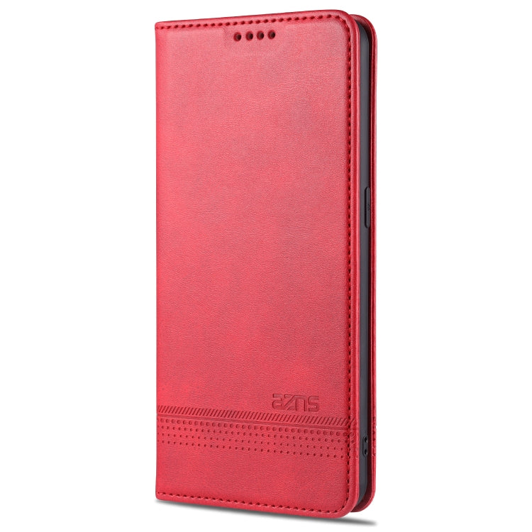 AZNS Magnetic Calf Texture Horizontal Flip Leather Case with Card Slots &amp; Holder &amp; Wallet