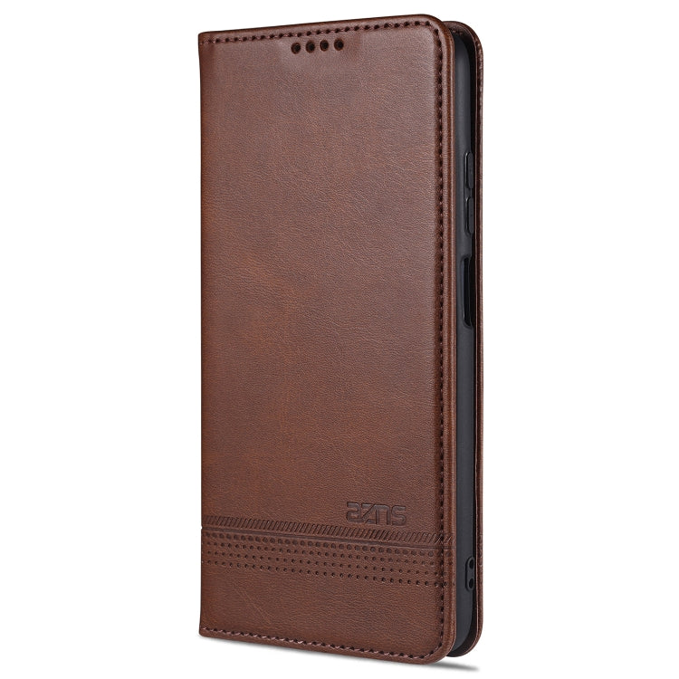 AZNS Magnetic Calf Texture Horizontal Flip Leather Case with Card Slots &amp; Holder &amp; Wallet