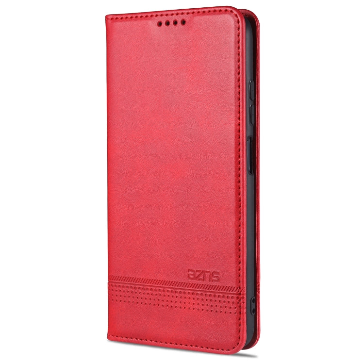 AZNS Magnetic Calf Texture Horizontal Flip Leather Case with Card Slots &amp; Holder &amp; Wallet