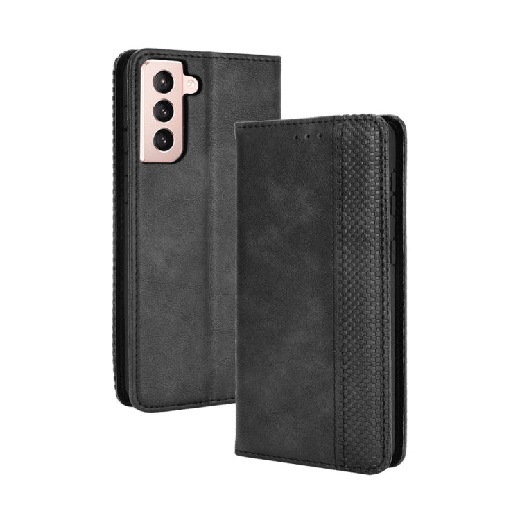 Magnetic Buckle Retro Crazy Horse Texture Horizontal Flip Leather Case with Holder & Card Slots & Photo Frame, For Samsung Galaxy A72 5G, For Samsung Galaxy S21+ 5G, For Samsung Galaxy S21 Ultra 5G, For Samsung Galaxy S21 5G, For Xiaomi Mi 11