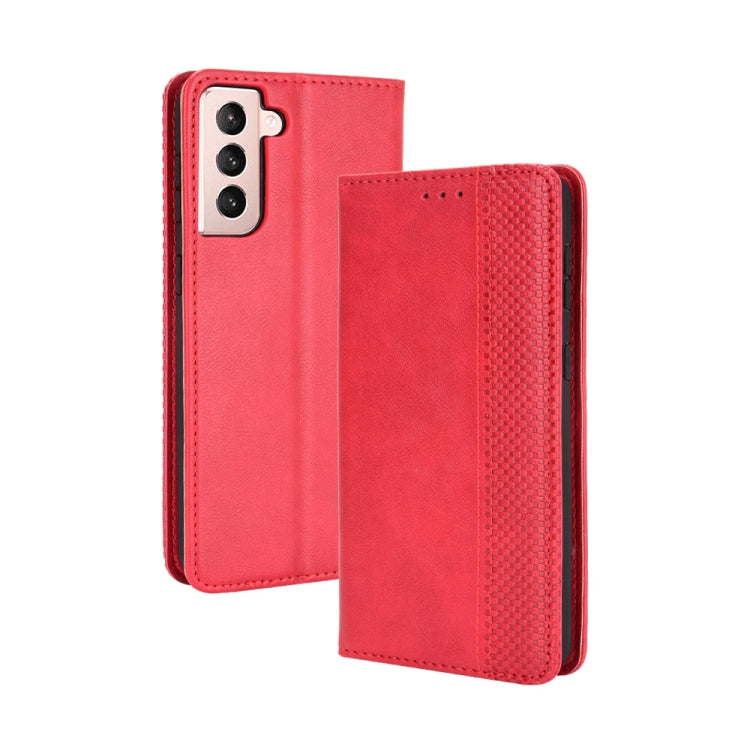 Magnetic Buckle Retro Crazy Horse Texture Horizontal Flip Leather Case with Holder & Card Slots & Photo Frame, For Samsung Galaxy A72 5G, For Samsung Galaxy S21+ 5G, For Samsung Galaxy S21 Ultra 5G, For Samsung Galaxy S21 5G, For Xiaomi Mi 11