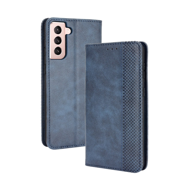 Magnetic Buckle Retro Crazy Horse Texture Horizontal Flip Leather Case with Holder & Card Slots & Photo Frame, For Samsung Galaxy A72 5G, For Samsung Galaxy S21+ 5G, For Samsung Galaxy S21 Ultra 5G, For Samsung Galaxy S21 5G, For Xiaomi Mi 11