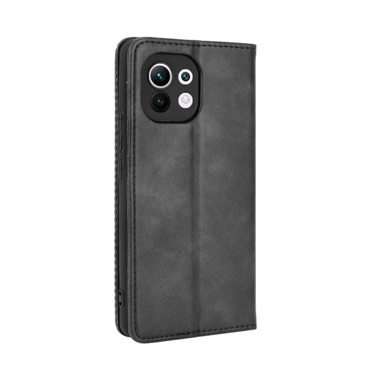 Magnetic Buckle Retro Crazy Horse Texture Horizontal Flip Leather Case with Holder & Card Slots & Photo Frame, For Xiaomi Mi 11, For Xiaomi Poco M3