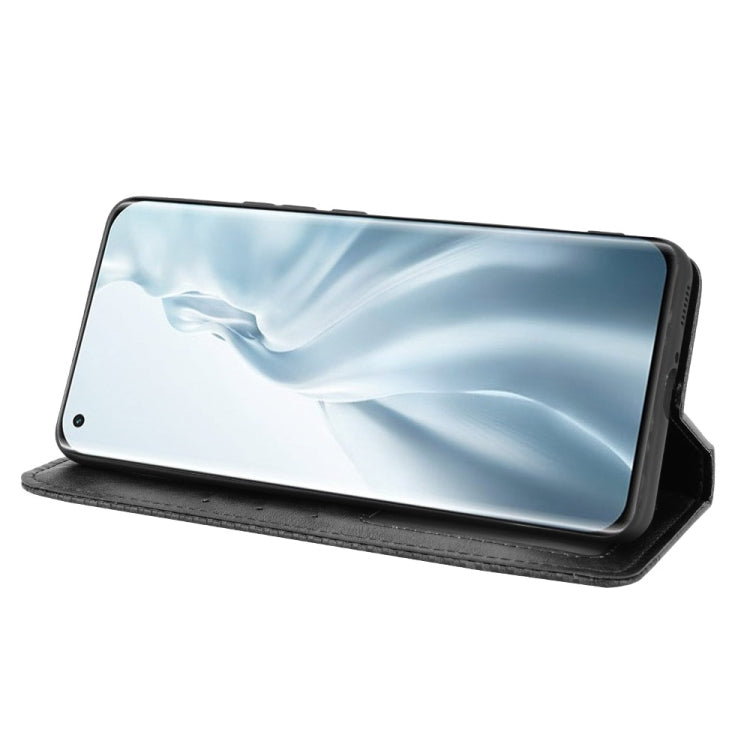 Magnetic Buckle Retro Crazy Horse Texture Horizontal Flip Leather Case with Holder & Card Slots & Photo Frame, For Xiaomi Mi 11, For Xiaomi Poco M3