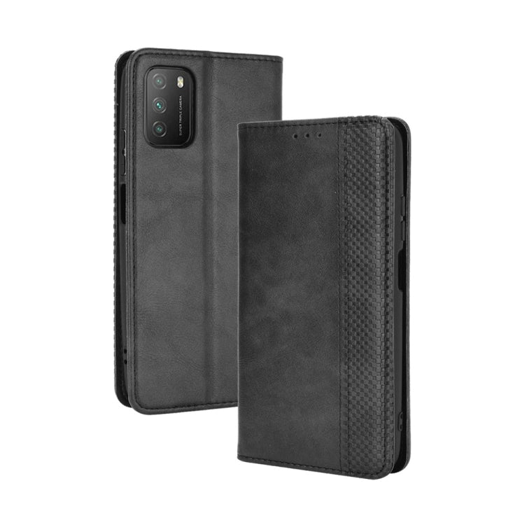 Magnetic Buckle Retro Crazy Horse Texture Horizontal Flip Leather Case with Holder & Card Slots & Photo Frame, For Xiaomi Mi 11, For Xiaomi Poco M3