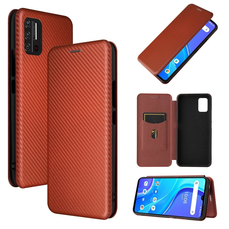 Carbon Fiber Texture Magnetic Horizontal Flip TPU + PC + PU Leather Case with Card Slot