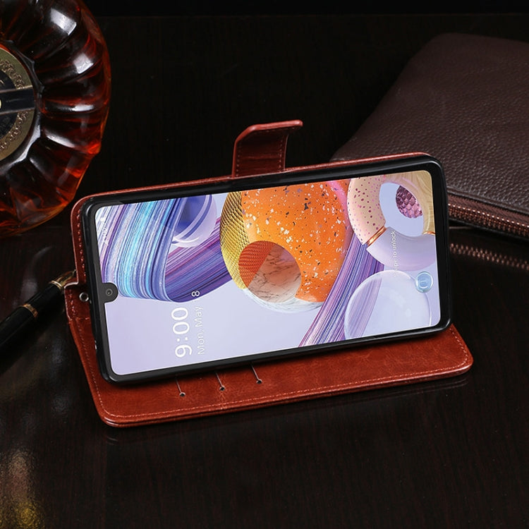 idewei Crazy Horse Texture Horizontal Flip Leather Case with Holder &amp; Card Slots &amp; Wallet, For OPPO A15s, For OPPO A53 5G, For OPPO Reno5 4G, For Xiaomi Redmi 9T