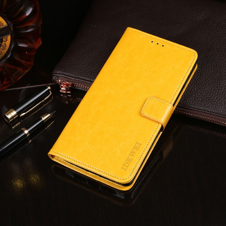 idewei Crazy Horse Texture Horizontal Flip Leather Case with Holder & Card Slots & Wallet, For OPPO A15s, For OPPO A53 5G, For OPPO Reno5 4G, For Xiaomi Redmi 9T