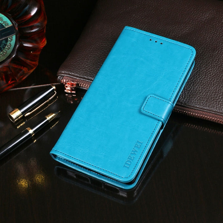 idewei Crazy Horse Texture Horizontal Flip Leather Case with Holder & Card Slots & Wallet, For OPPO A15s, For OPPO A53 5G, For OPPO Reno5 4G, For Xiaomi Redmi 9T