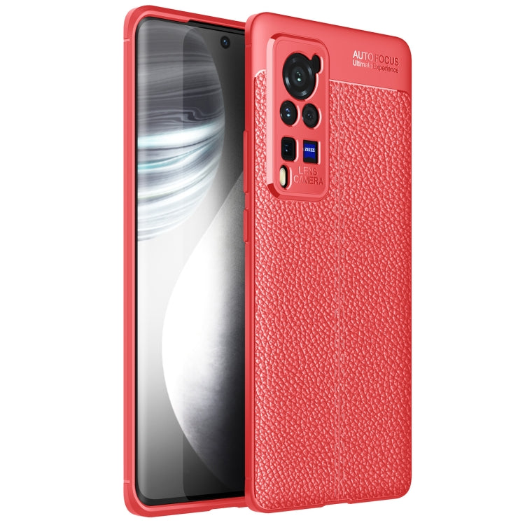 Litchi Texture TPU Shockproof Case, For Vivo X60 Pro