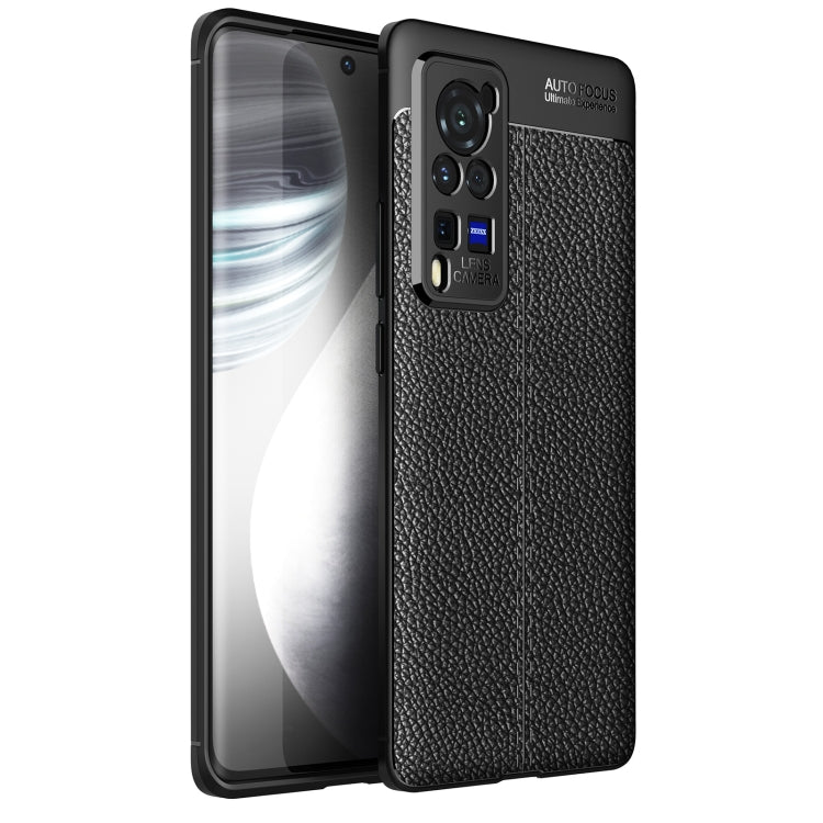 Litchi Texture TPU Shockproof Case, For Vivo X60 Pro