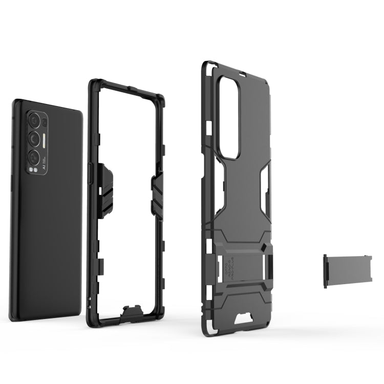 PC + TPU Shockproof Protective Case with Holder, For OPPO Reno5 Pro+, For Vivo Y51(2020 India), For Samsung Galaxy A52 5G