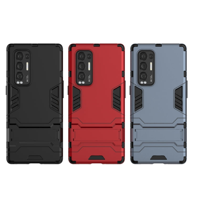 PC + TPU Shockproof Protective Case with Holder, For OPPO Reno5 Pro+, For Vivo Y51(2020 India), For Samsung Galaxy A52 5G