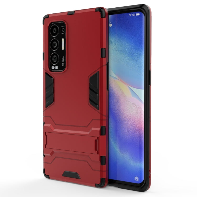 PC + TPU Shockproof Protective Case with Holder, For OPPO Reno5 Pro+, For Vivo Y51(2020 India), For Samsung Galaxy A52 5G