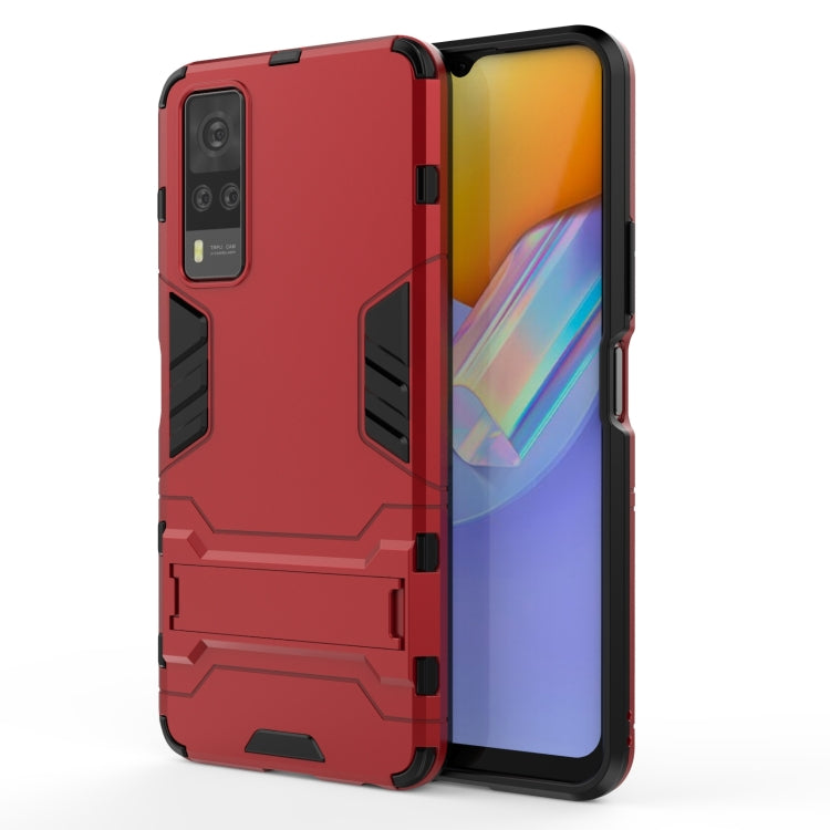 PC + TPU Shockproof Protective Case with Holder, For OPPO Reno5 Pro+, For Vivo Y51(2020 India), For Samsung Galaxy A52 5G