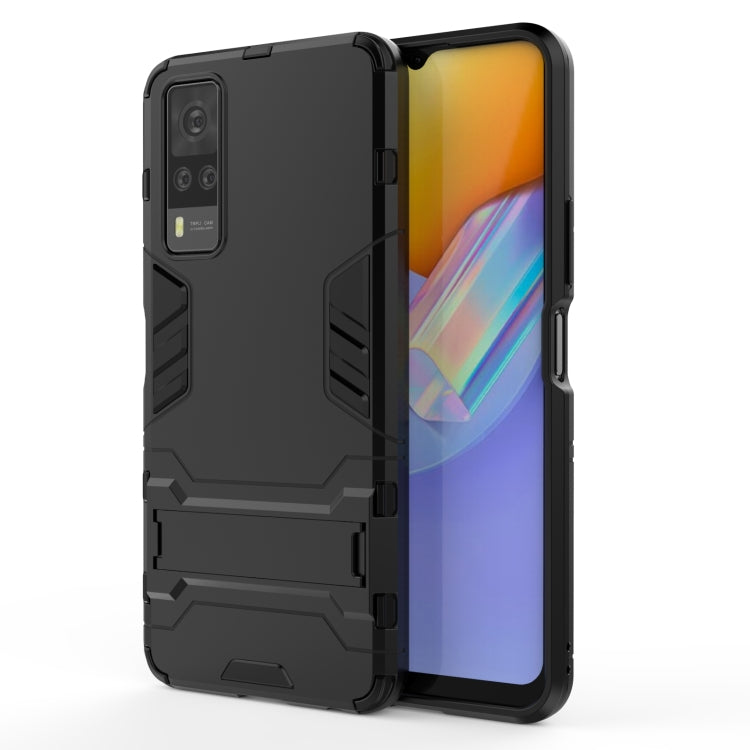 PC + TPU Shockproof Protective Case with Holder, For OPPO Reno5 Pro+, For Vivo Y51(2020 India), For Samsung Galaxy A52 5G