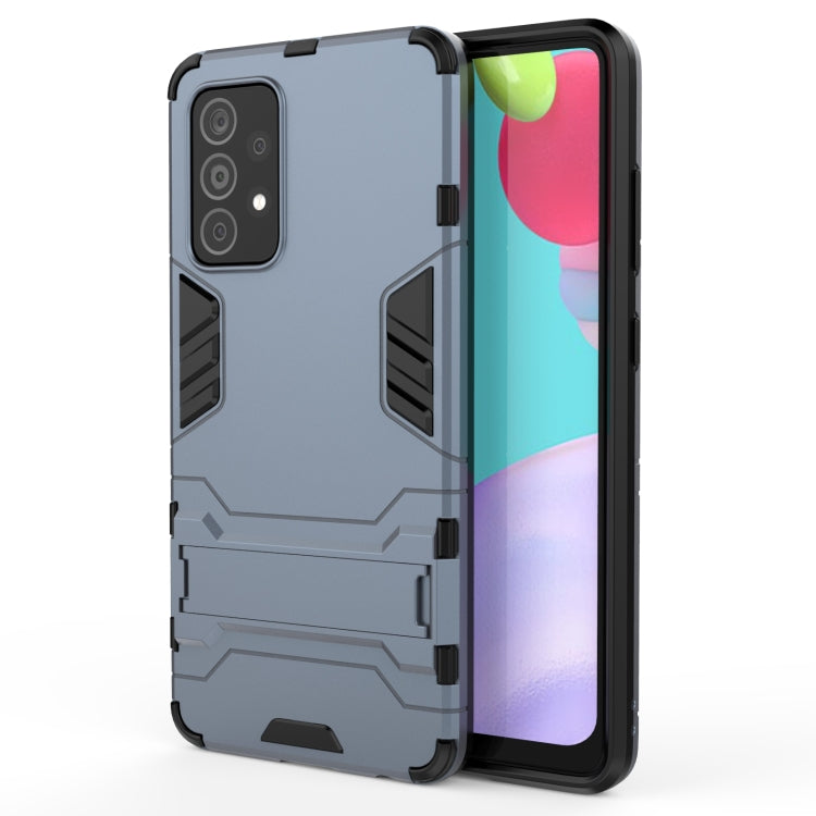 PC + TPU Shockproof Protective Case with Holder, For OPPO Reno5 Pro+, For Vivo Y51(2020 India), For Samsung Galaxy A52 5G