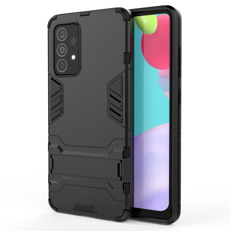 PC + TPU Shockproof Protective Case with Holder, For OPPO Reno5 Pro+, For Vivo Y51(2020 India), For Samsung Galaxy A52 5G