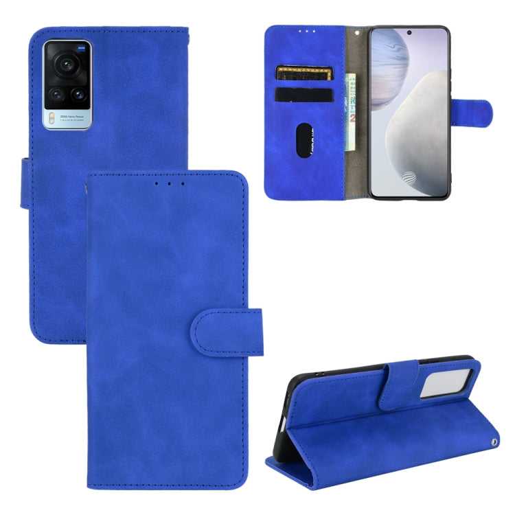 Solid Color Skin Feel Magnetic Buckle Horizontal Flip Calf Texture PU Leather Case with Holder &amp; Card Slots &amp; Wallet