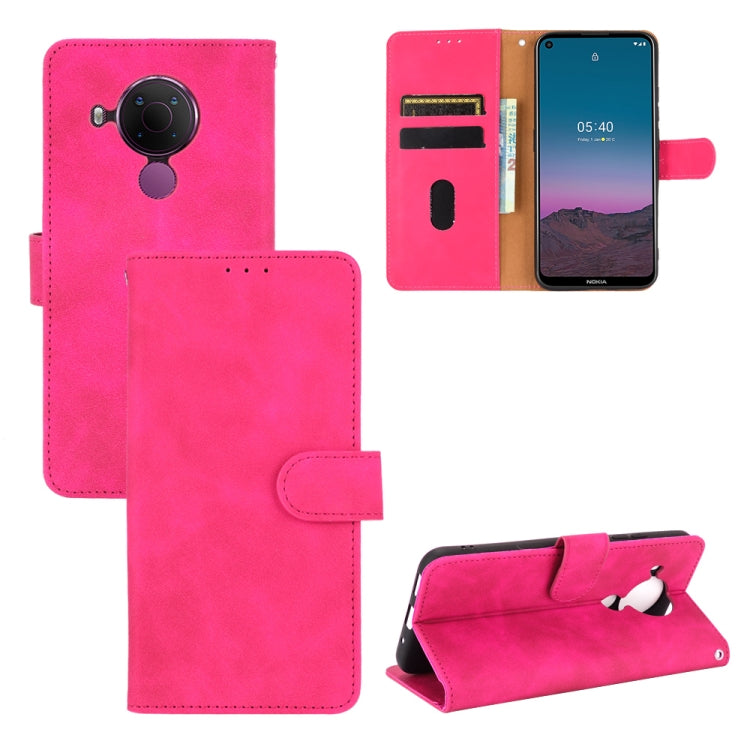 Solid Color Skin Feel Magnetic Buckle Horizontal Flip Calf Texture PU Leather Case with Holder &amp; Card Slots &amp; Wallet