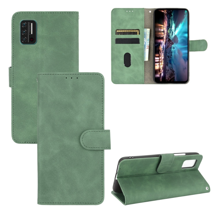 Solid Color Skin Feel Magnetic Buckle Horizontal Flip Calf Texture PU Leather Case with Holder & Card Slots & Wallet