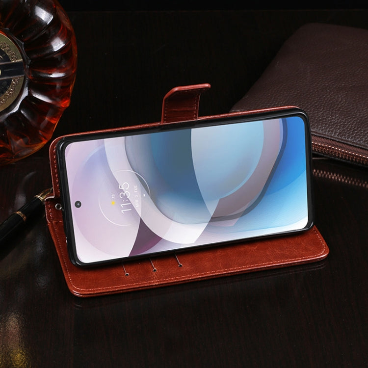 idewei Crazy Horse Texture Horizontal Flip Leather Case with Holder &amp; Card Slots &amp; Wallet, For HTC Desire 21 Pro 5G, For Motorola Moto One 5G Ace, For OPPO A55, For OPPO Realme V15