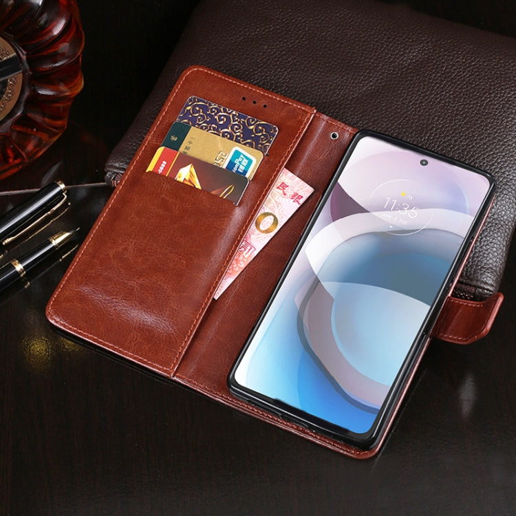idewei Crazy Horse Texture Horizontal Flip Leather Case with Holder &amp; Card Slots &amp; Wallet, For HTC Desire 21 Pro 5G, For Motorola Moto One 5G Ace, For OPPO A55, For OPPO Realme V15