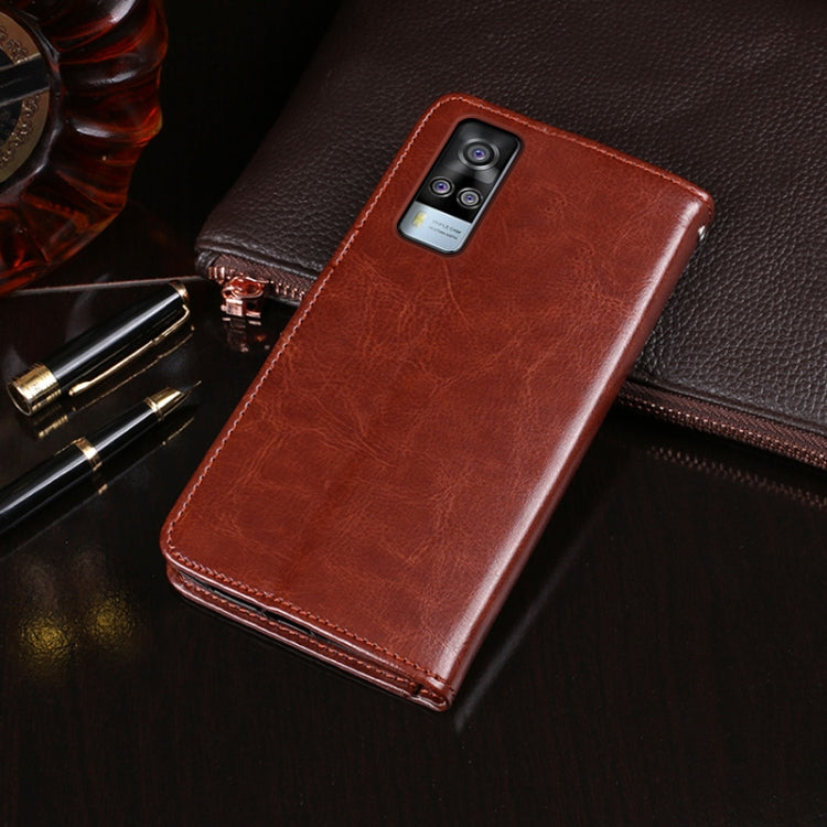 idewei Crazy Horse Texture Horizontal Flip Leather Case with Holder &amp; Card Slots &amp; Wallet, For ZTE Blade A7s 2020, For vivo Y20A