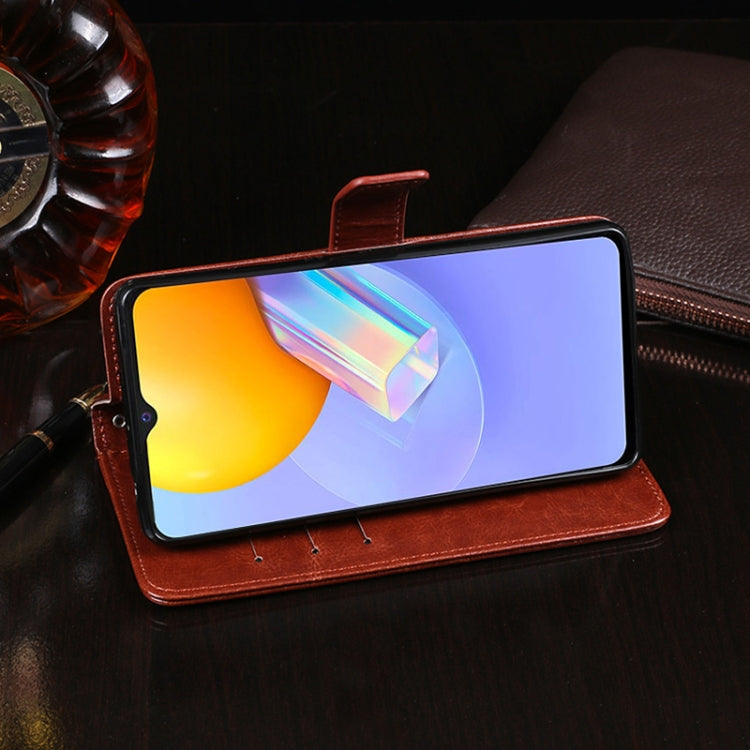 idewei Crazy Horse Texture Horizontal Flip Leather Case with Holder &amp; Card Slots &amp; Wallet, For ZTE Blade A7s 2020, For vivo Y20A