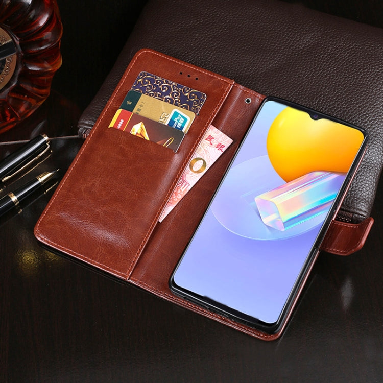 idewei Crazy Horse Texture Horizontal Flip Leather Case with Holder &amp; Card Slots &amp; Wallet, For ZTE Blade A7s 2020, For vivo Y20A