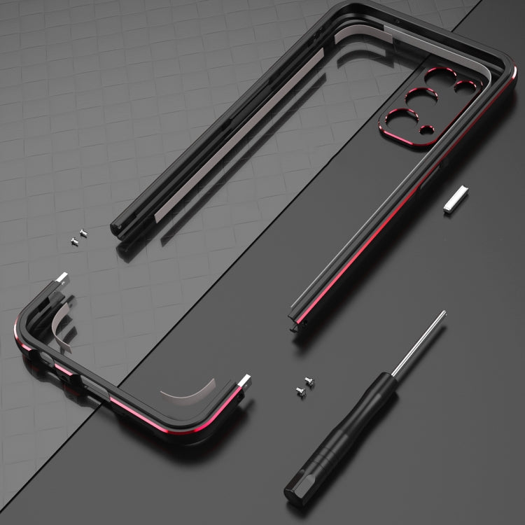 Aurora Series Lens Protector + Metal Frame Protective Case, For OPPO Reno5, For OPPO Reno5 Pro