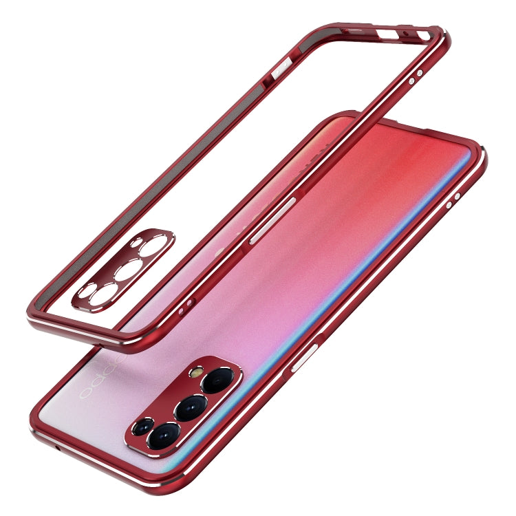 Aurora Series Lens Protector + Metal Frame Protective Case, For OPPO Reno5, For OPPO Reno5 Pro