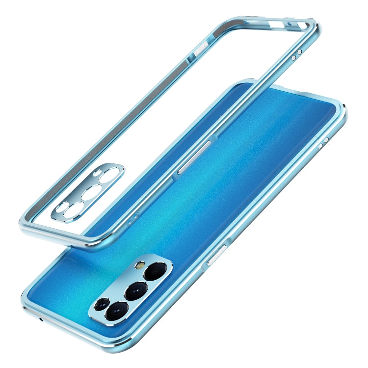 Aurora Series Lens Protector + Metal Frame Protective Case, For OPPO Reno5, For OPPO Reno5 Pro