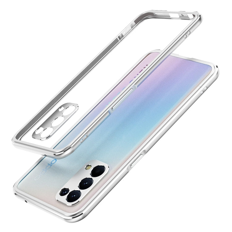 Aurora Series Lens Protector + Metal Frame Protective Case, For OPPO Reno5, For OPPO Reno5 Pro