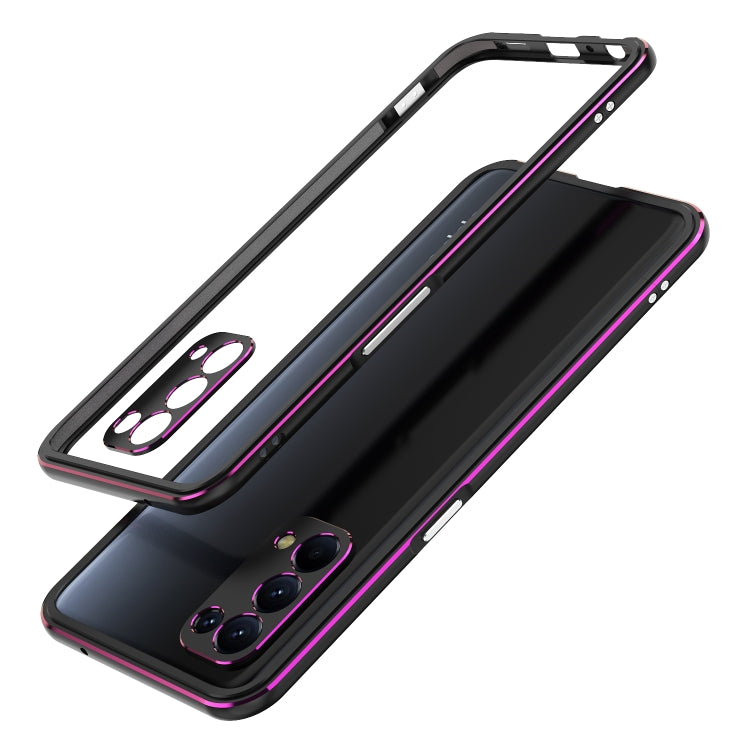 Aurora Series Lens Protector + Metal Frame Protective Case, For OPPO Reno5, For OPPO Reno5 Pro