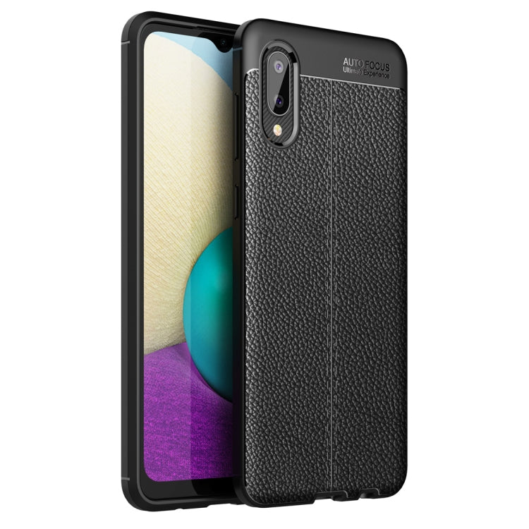 Litchi Texture TPU Shockproof Case, For Samsung Galaxy A02