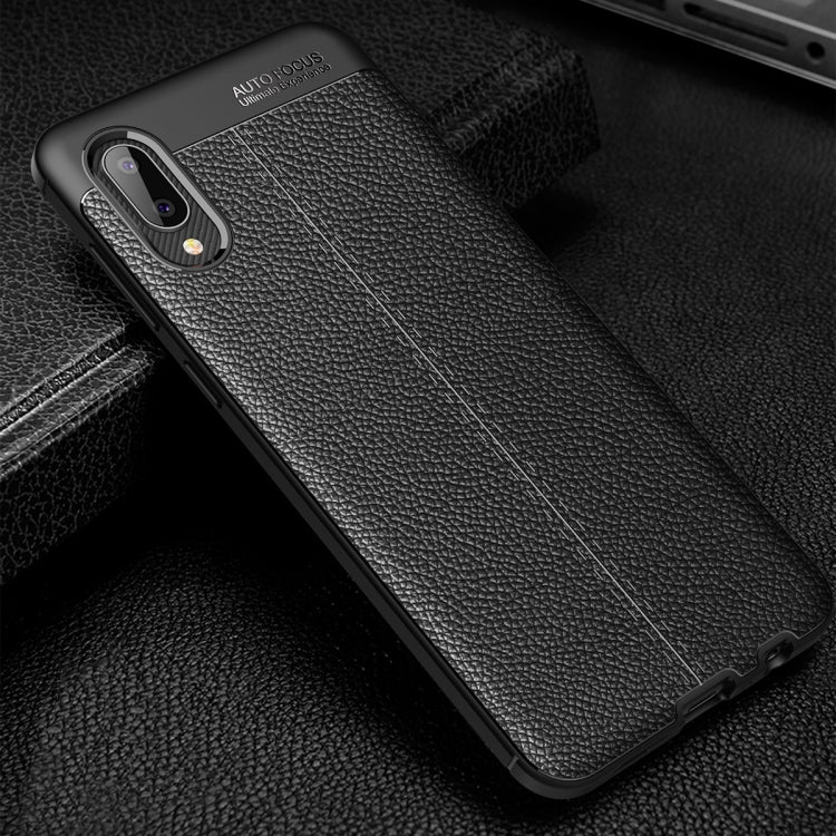 Litchi Texture TPU Shockproof Case, For Samsung Galaxy A02