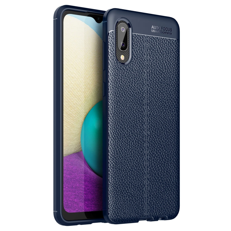 Litchi Texture TPU Shockproof Case, For Samsung Galaxy A02