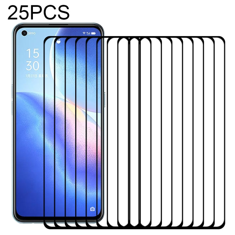 25 PCS Full Glue Full Screen Tempered Glass Film, For vivo Y20A (25 PCS), For OPPO Reno5 K (25 PCS), For Motorola Moto G9 Power (25 PCS), For Samsung Galaxy A02 (25 PCS), For Xiaomi Redmi K40 (25 PCS), For Xiaomi Redmi K40 Pro (25 PCS)�����������������...