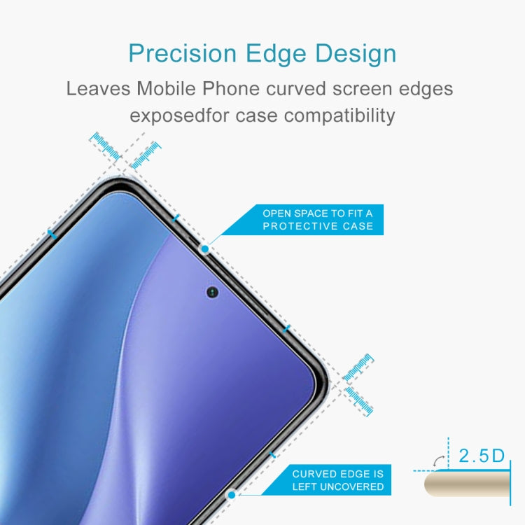 0.26mm 9H Surface Hardness 2.5D Explosion-proof Tempered Glass Non-full Screen Film, For Xiaomi Redmi K40 Pro (1 PCS), For OPPO A55 5G (1 PCS), For Samsung Galaxy A02 (1 PCS)