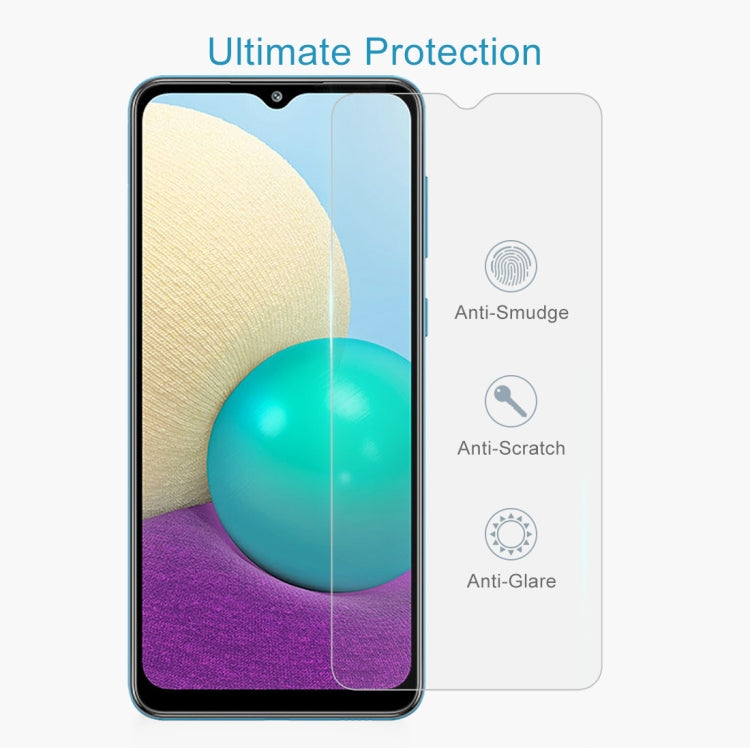 0.26mm 9H Surface Hardness 2.5D Explosion-proof Tempered Glass Non-full Screen Film, For Samsung Galaxy A02 (1 PCS), For Xiaomi Redmi K40 Pro (1 PCS), For OPPO A55 5G (1 PCS)