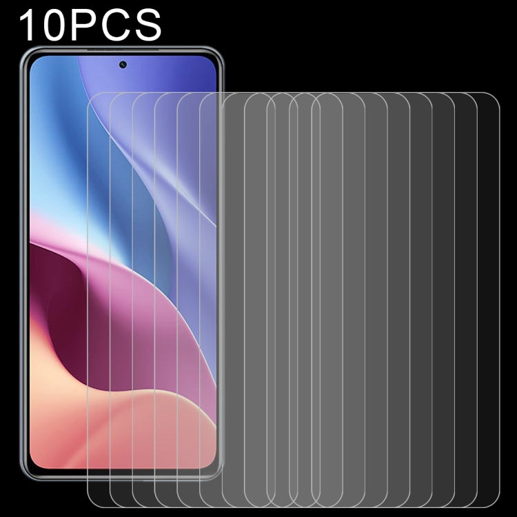 10 PCS 0.26mm 9H Surface Hardness 2.5D Explosion-proof Tempered Glass Non-full Screen Film, For Xiaomi Redmi K40 Pro (10 PCS), For OPPO A55 5G (10 PCS), For Samsung Galaxy A02 (10 PCS)